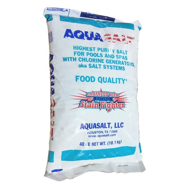 AquaSalt Pool Salt for Spa and Pool Chlorine Generators - 40 LB